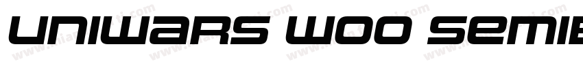 Uniwars W00 SemiBold Italic字体转换